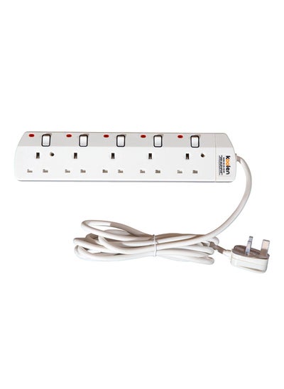 اشتري Koolen 5 Ways Power Extension Sockets 5 m White في السعودية