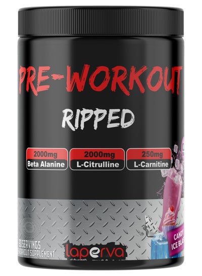 اشتري LAPERVA PRE-WORKOUT RIPPED CANDY ICE BLAST 630G -45 SERVINGS في السعودية