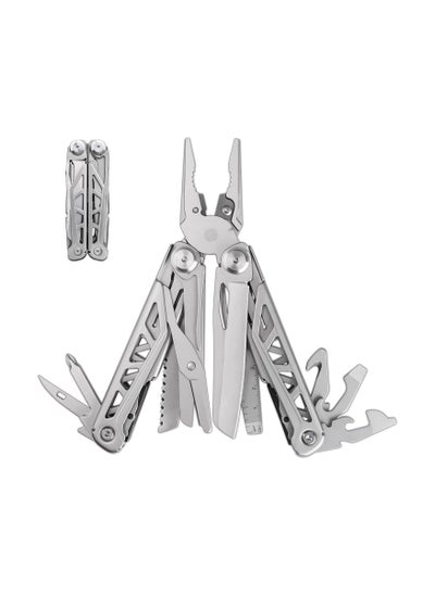 Buy Wave Plus Multitool with Premium Replaceable Wire Cutters, Spring-Action Scissors and Nylon Sheath, Stainless Steel in UAE