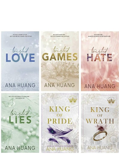 Buy Ana Huang 6 Books Collection Set (Twisted Love, Twisted Games, Twisted Hate, Twisted Lies, King of Pride & King of Wrath) in Egypt