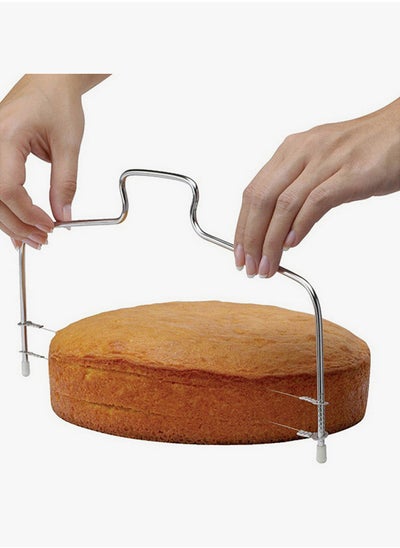 Buy Double-Line Cake Slicer Silver 52grams in UAE