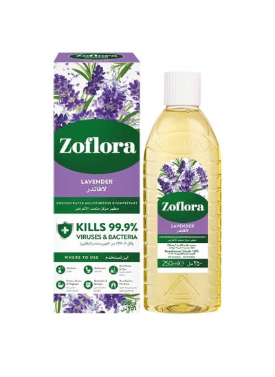 Buy Concentrated multi-purpose disinfectant with lavender scent 250 ml in Saudi Arabia