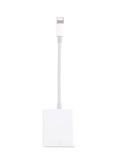 Buy Memory Card Reader Adapter For Apple iPhone White in UAE