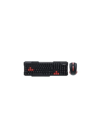 Buy Keyboard And Mouse I-Rock BA-90 2.4 G Wireless Set - Black/Red in Egypt