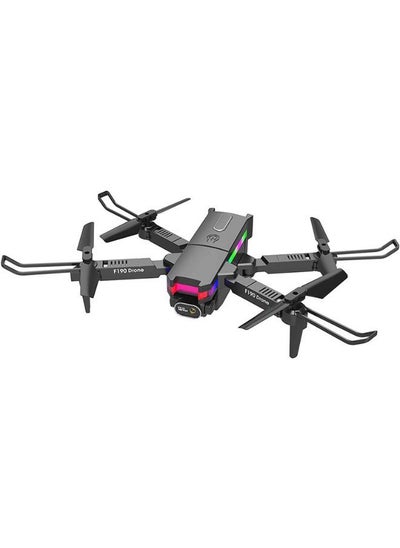 اشتري طائرة بدون طيار بكاميرا WiFi FPV 4K | F190 طائرة بدون طيار صغيرة قابلة للطي | كاميرا Daul 4K HD FPV بدون طيار | عدسة قابلة للتعديل 180 درجة | هدايا ألعاب هليكوبتر كوادكوبتر قابلة للطي في الامارات