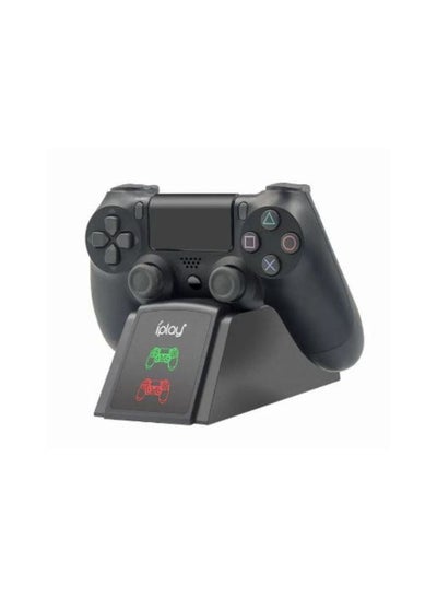 Buy PS4 Controller Charger Twin 4 Controller USB Charging Station Dock Station for Sony Playstation4 / PS4 / PS4 Slim / PS4 Pro Black in Egypt