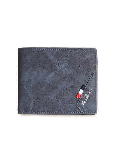 Buy Business Men's Wallet Short Wallet Card Holder Document Bag 12*9.5*1.5cm in Saudi Arabia