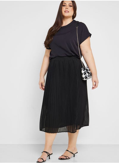 Buy High Waist Pleated Skirt in UAE