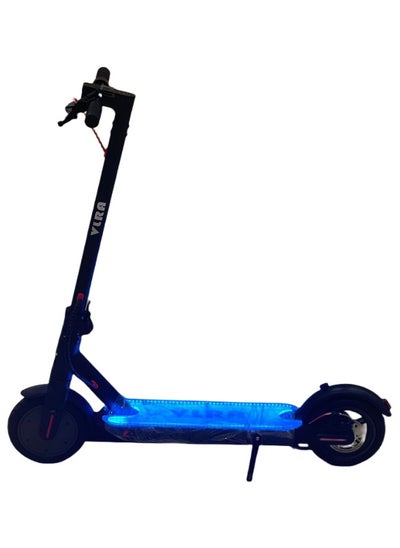 اشتري Electric Scooter Adults Easy Folding And Carry Design LED Lights 110cm - Blue/Black في الامارات