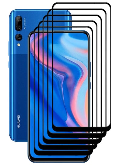 Buy 5 Pieces Antistatic ESD Dustproof Premium Quality High Definition Tempered Glass Screen Protector Designed For Huawei Y9 Prime (2019) in UAE