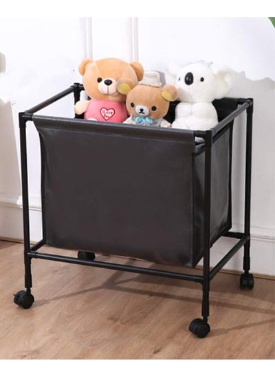 اشتري Multifunctional Rack Storage With Wheel - Basket Organizer Bag, Clothes, Toys For Room | Bathroom | Living Room | Kitchen | Bedroom في الامارات