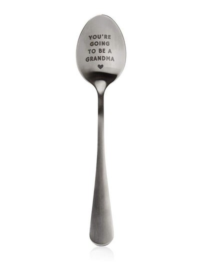 Buy You'Re Going To Be A Grandma Pregnancy Reveal Spoon Promoted To Grandma Gift Grandma Announcement Silver in Saudi Arabia