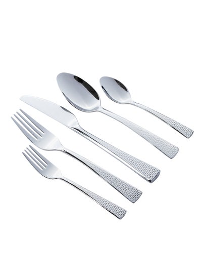 Buy 30 Pieces Stainless Steel Spoon Set 6 People in Saudi Arabia