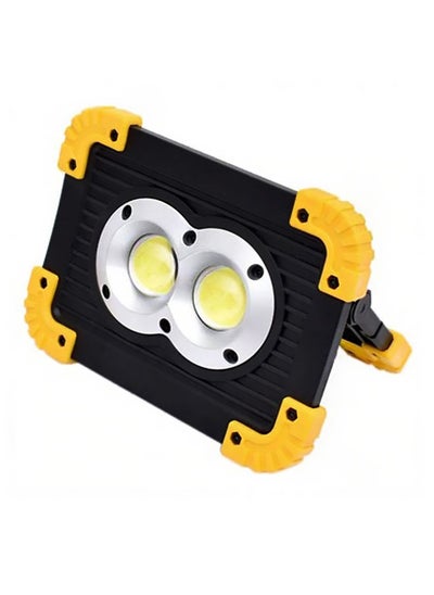 Buy LED Emergency Flood Light Yelow/Black 21x15x6cm in UAE