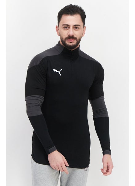 اشتري Men Sportswear Fit Long Sleeve Training Sweatshirt, Black في الامارات