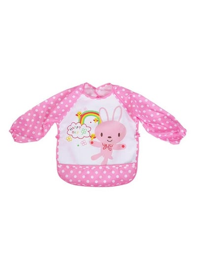 اشتري Adjustable Waterproof Long Sleeves Apron Bib With Animal Pattern For Kids في الامارات