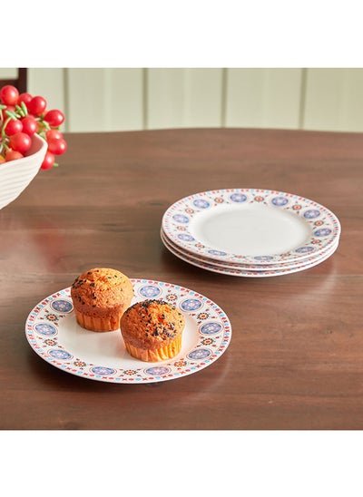 Buy Majestic 4-Piece Appetizer Plate Set 19x19 cm in UAE