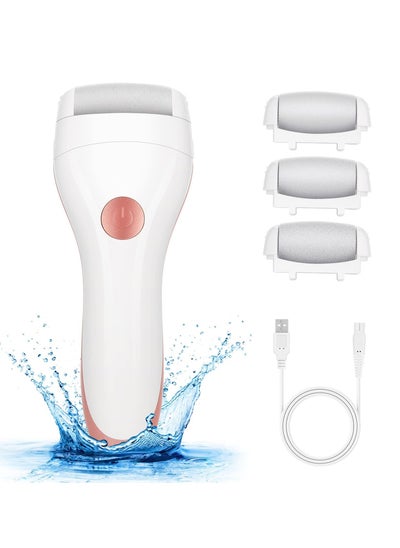 Buy Foot Callus Remover for Feet Rechargeable 3 Grinding Heads Feet Care Supplies in UAE