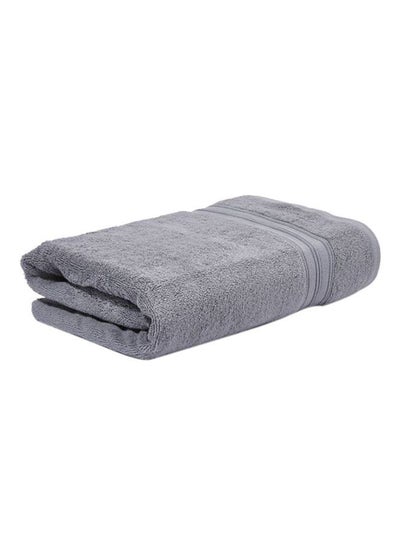 Buy Shadow Bath Towel 550 GSM 100% Cotton Terry 70x140 cm -Luxury Feel Super Absorbent Quick Dry Grey in UAE