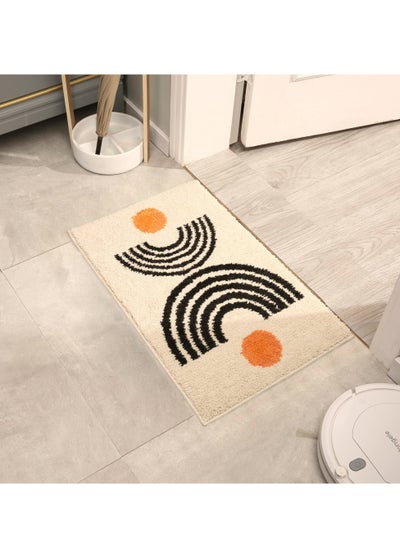 اشتري SYOSI, Bathroom Rugs Water Uptake, Rugs Non Slip Bath Mat, Washable Microfiber Abstract Floor Mats for Bathroom Floor, Toilet, Bedroom, Kitchen في الامارات