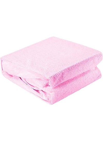 Buy Mattress protector cover that prevents leakage and dirt, width 180 cm, pink in Egypt