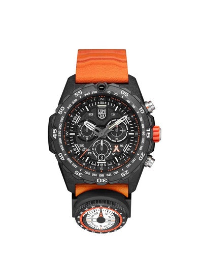 اشتري Men's Chronograph Round Shape Rubber Wrist Watch XB.3749 - 45 Mm في الامارات