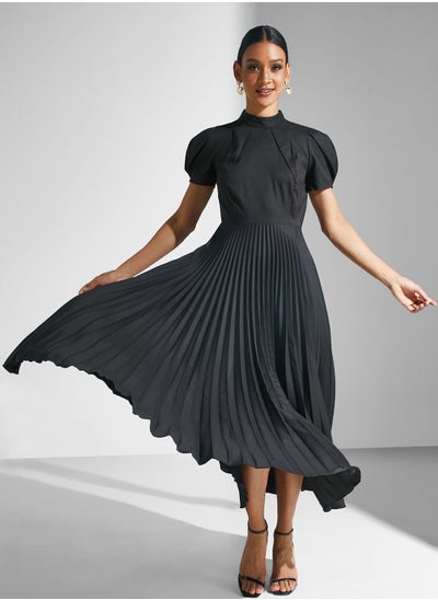 Buy Pleated Detail Dress in Saudi Arabia