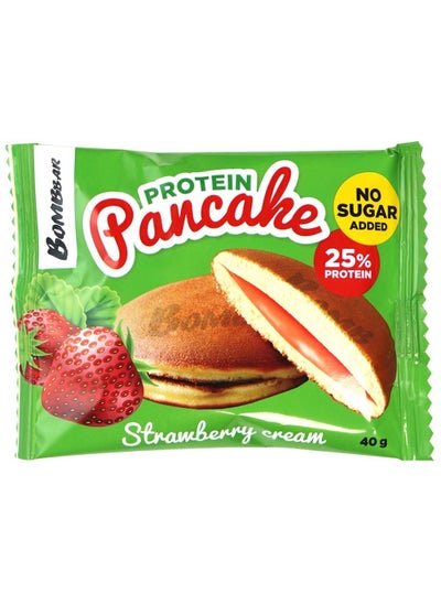 Buy Bombbar Protein Pancake Strawberry Cream 40g in UAE