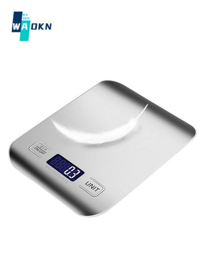 اشتري Rechargeable Waterproof Kitchen Scale, 10kg, 1G Accuracy, Digital Food Kitchen Durable Scale for Baking, Jewelry, Herbs, Seasonings, 4 Weight Unit Conversions, Tare Function في الامارات