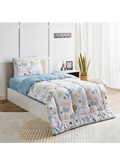 Buy Arcade Its a Goal 2-Piece Single Cotton Comforter Set 135 x 220 cm in UAE