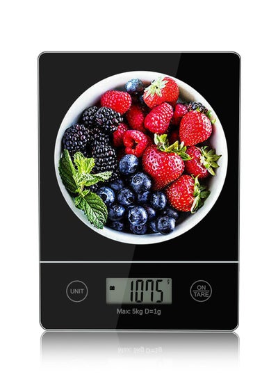 Buy Digital Kitchen Scale Electric Weight Scale Postal Diet Food Weighing Balance 5kg LCD for Baking and Cooking in UAE