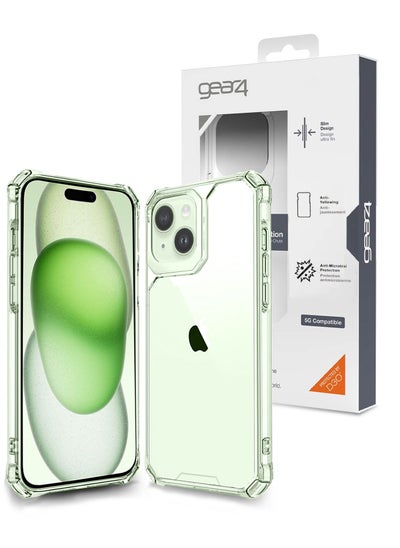 Buy Premium Protection Series Crystal Palace D3O Crystalex Drop Protection Transparent Case Cover For Apple iPhone 15 Plus 2023 Clear in Saudi Arabia