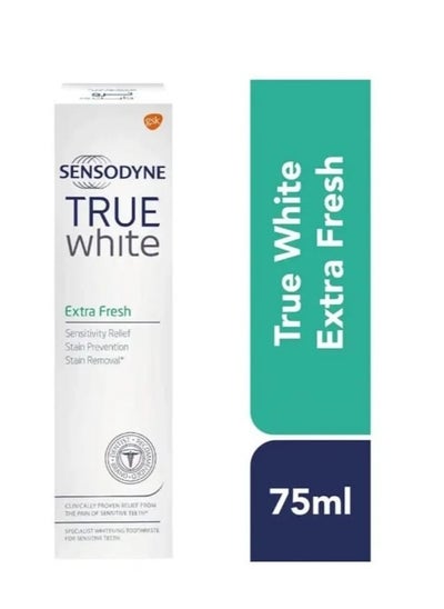 Buy Sensodyne True White Extra Fresh Toothpaste 75 ml in Saudi Arabia