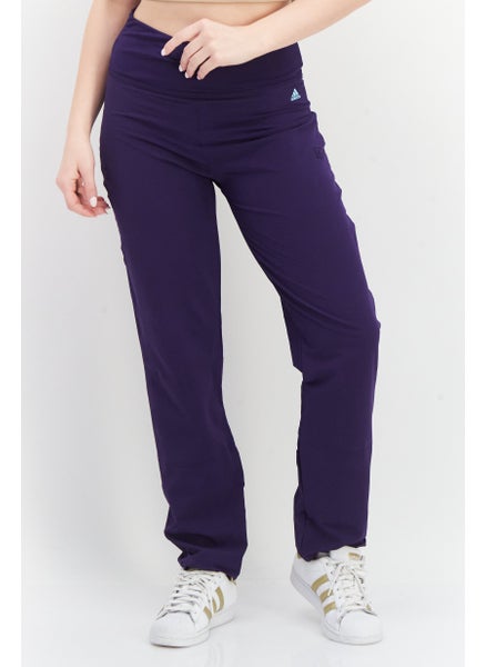 Buy Women Regular Fit Training Leggings, Purple in UAE