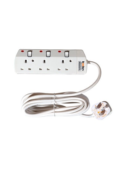 اشتري Koolen 3 Ways Power Extension Sockets 3 m White في السعودية