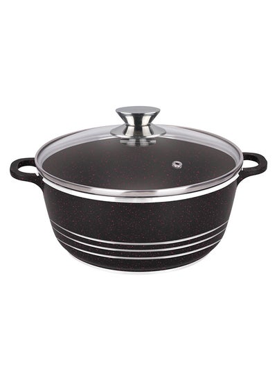 Buy Dessini Granite Casserole Cooking Pot 36Cm- Pfoa Free Oven Safe-Multi Layer Non Stock Coating-Dishwasher Safe in UAE