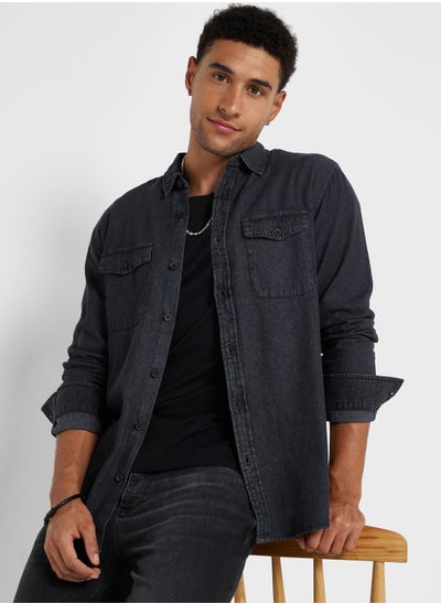 Buy Denim Pocket Shirt in UAE