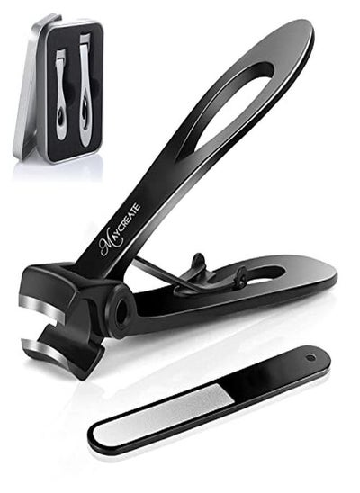 اشتري Nail Cutter For Men Toe Nail Cutter For Thick Nails Cutting Clipper Trimmer For Women Wide-Opening Sharp Jaws Stainless Steel Large Nail Clippers Set With Nail File في الامارات