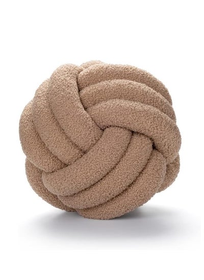 Buy Knot Pillow Ball, Soft Home Decorative Round Throw Pillow, Handmade Knotted Plush Pillow, Round Boucle Pillow Cushion, 11 inches Knot Plush Throw Pillows Home Decor in UAE