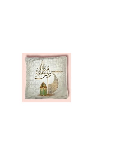 Buy طقم اكياس مخدات باشكال رمضان - ابيض/ذهبي- 4 قطع - مقاس 16 × 40 سم in Egypt