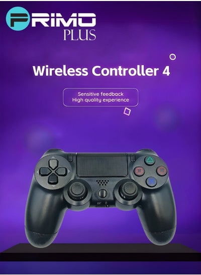 Buy DOUBLE-Motor Vibration 4 Wireless Controller Black in Saudi Arabia