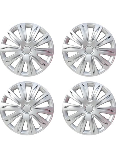 14 Inch Hubcaps Set of 4PC Automotive Hub Caps with Universal Snap-On