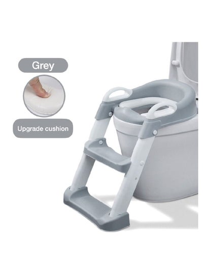 Buy Baby Potty Portable Training Toilet Seat Anti-Slip For Toddler Grey in UAE