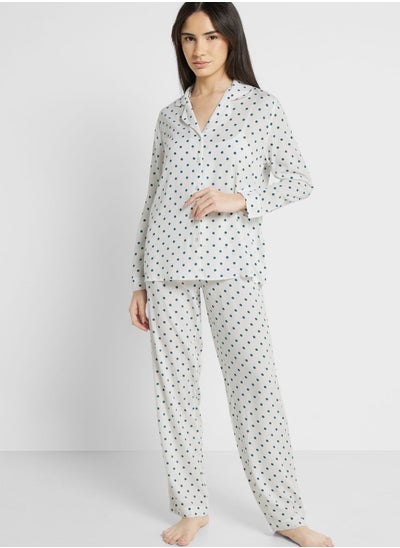 Buy Printed Shirt & Pyjama Set in UAE