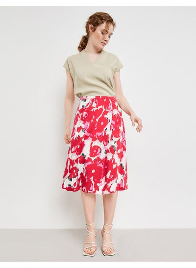 Buy Midi skirt with a floral print in Egypt
