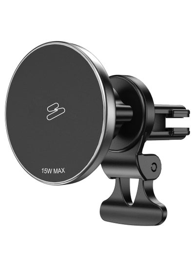 Buy SKA CA4100 Mag-Wireless Charger Car Mount 15W USB-C Black in UAE