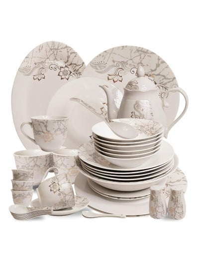 Buy Al-Nokhba 70-Piece Premium Porcelain Dinnerware Set: Elevate Your Dining Experience in Saudi Arabia