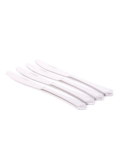 Buy Dinner knife set engraved 4 pieces in Saudi Arabia