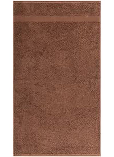 Buy Bath Towel 100% Cotton 50  x 90  cm-Brown in Egypt