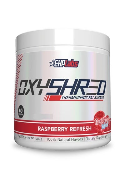 Buy Oxyshred Thermogenic Fat Burner Raspberry Refresh 60 Servings 337g in UAE